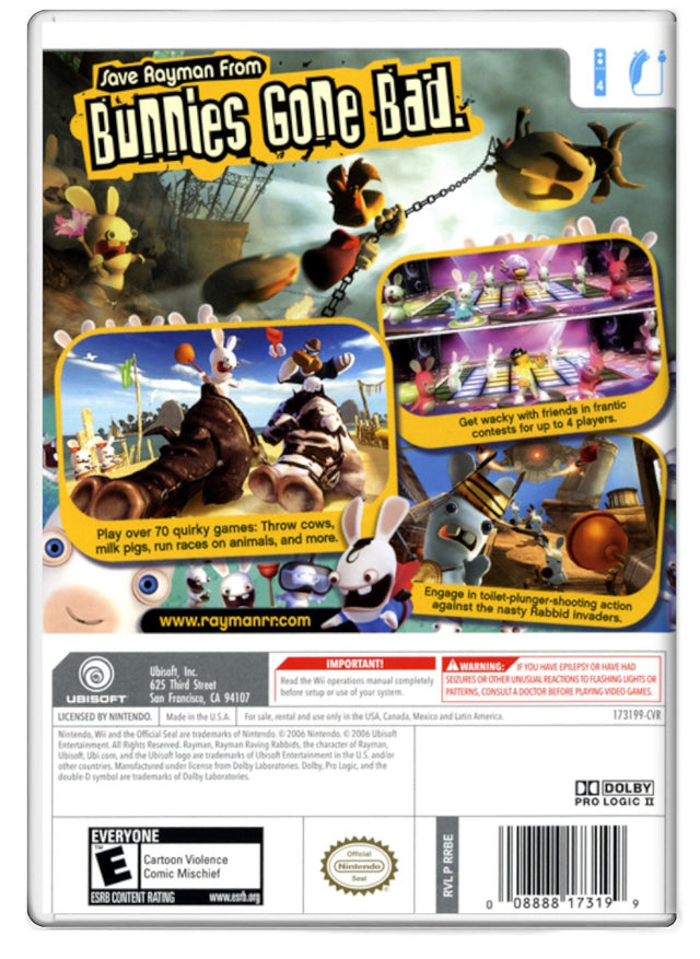 Rayman Raving Rabbids - Nintendo Wii (Refurbished)