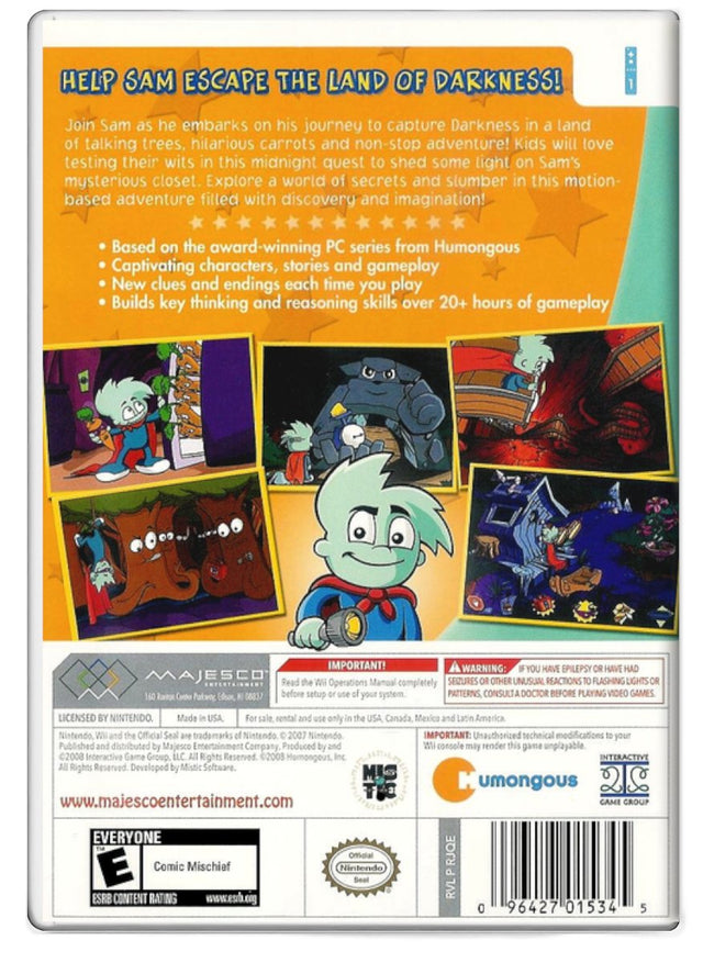Pajama Sam: Dont Fear the Dark - Nintendo Wii (Refurbished)