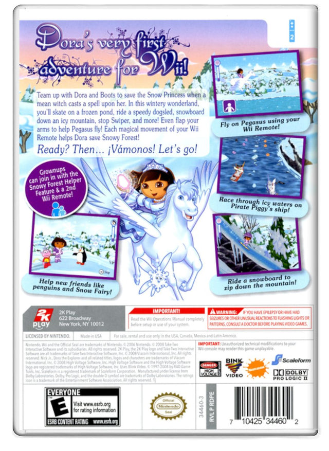 Dora the Explorer Dora Saves the Snow Princess - Nintendo Wii (Refurbished)