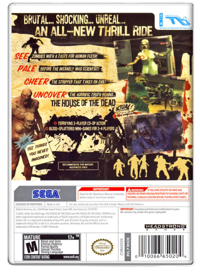 House of the Dead Overkill - Nintendo Wii (Refurbished)