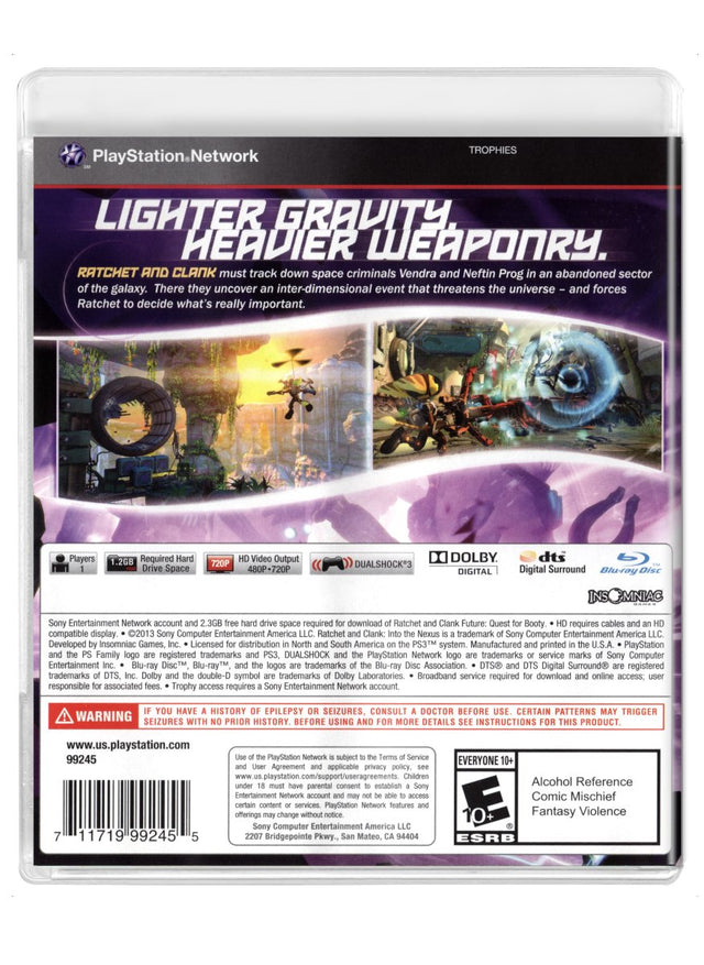 Ratchet and Clank Into the Nexus - PlayStation 3 (Refurbished)