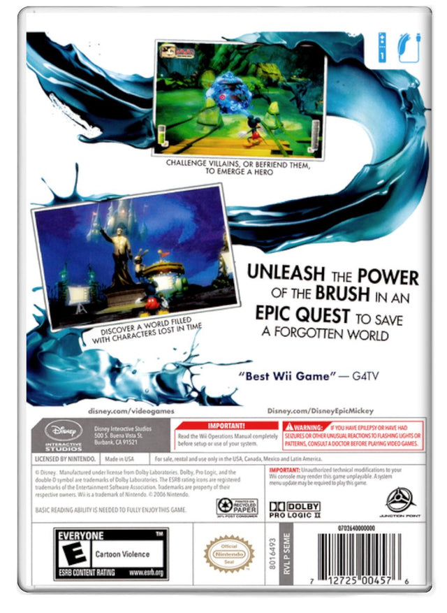 Disney Epic Mickey - Nintendo Wii (Refurbished)