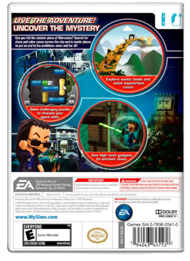 MySims Agents - Nintendo Wii (Refurbished)