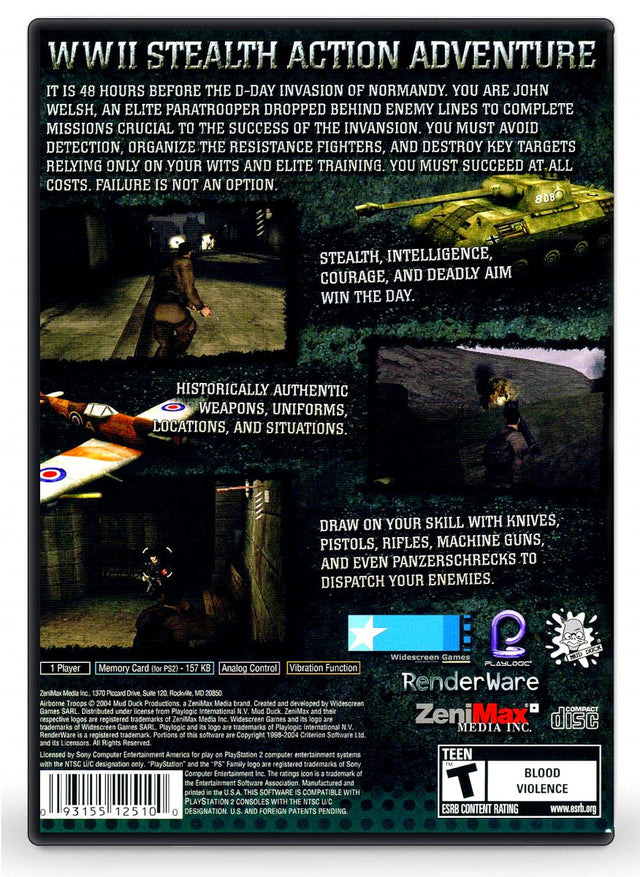 Airborne Troops Countdown to D-Day - PlayStation 2 (Refurbished)