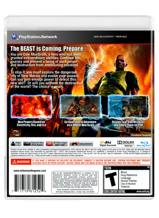 Infamous 2 - PlayStation 3 (Refurbished)