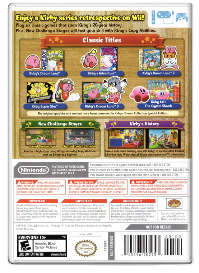 Kirbys Dream Collection: Special Edition - Nintendo Wii (Refurbished)