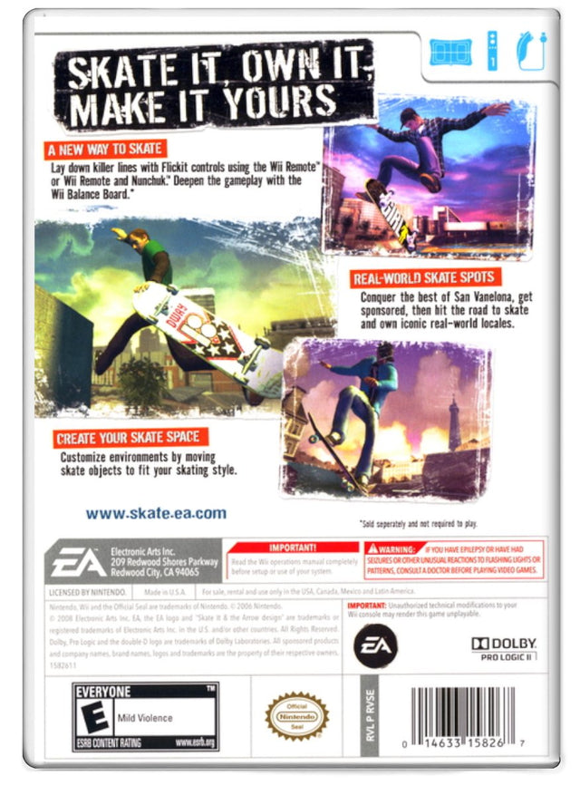 Skate It - Nintendon Wii (Refurbished)