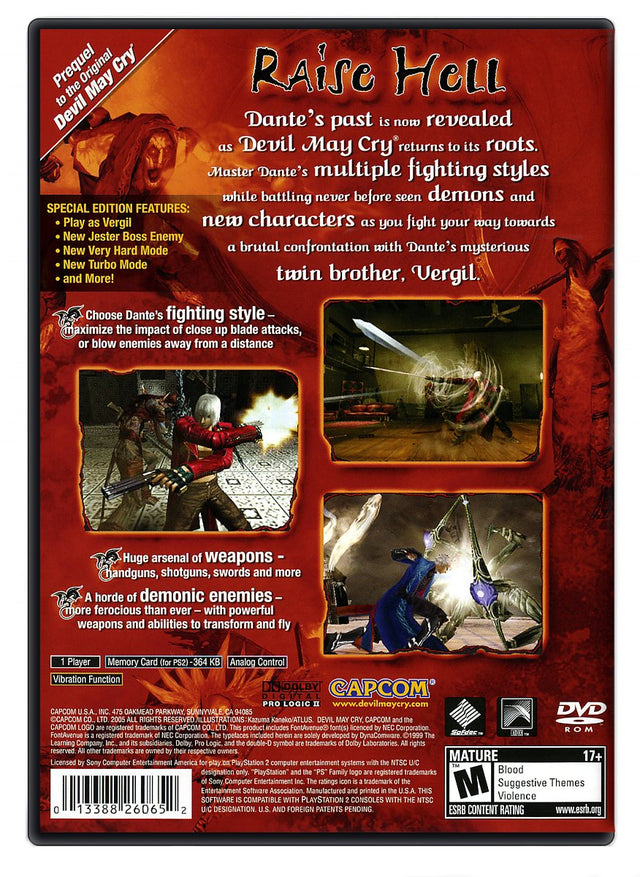 Devil May Cry 3 Special Edition - PlayStation 2 (Refurbished)