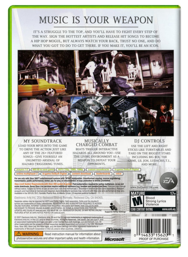 Def Jam Icon - Xbox 360 (Refurbished)