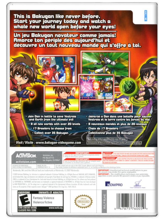 Bakugan Battle Brawlers - Nintendo Wii (Refurbished)