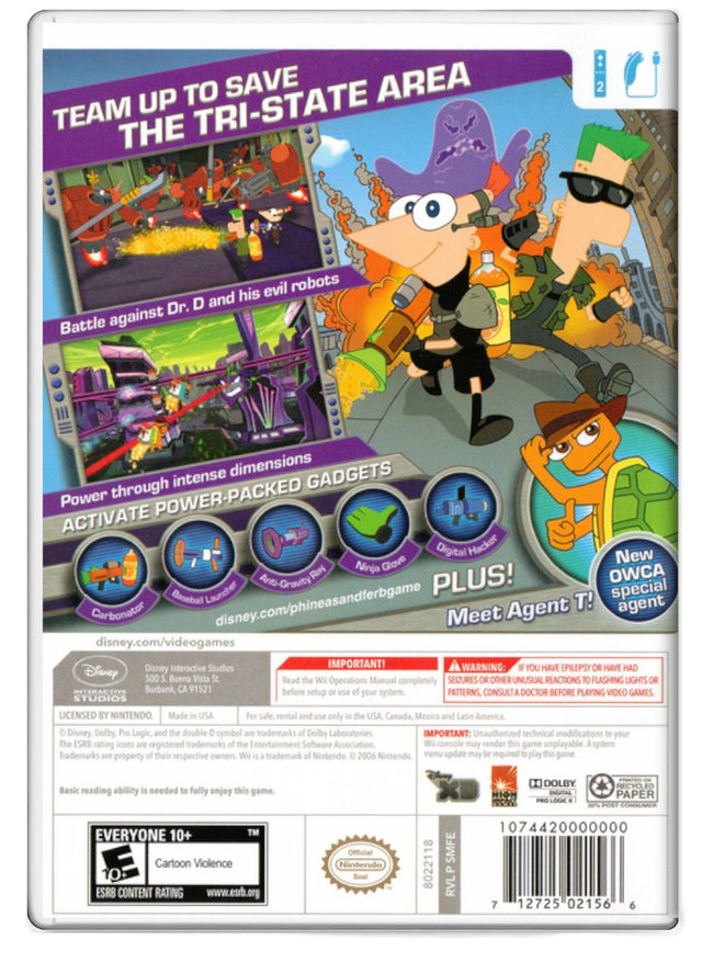 Phineas and Ferb: Across the 2nd Dimension - Nintendo Wii (Refurbished)