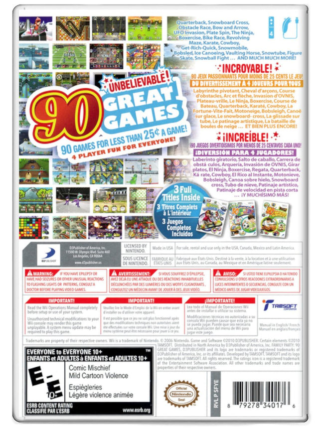 90 Great Games Party Packs - Nintendo Wii (Refurbished)