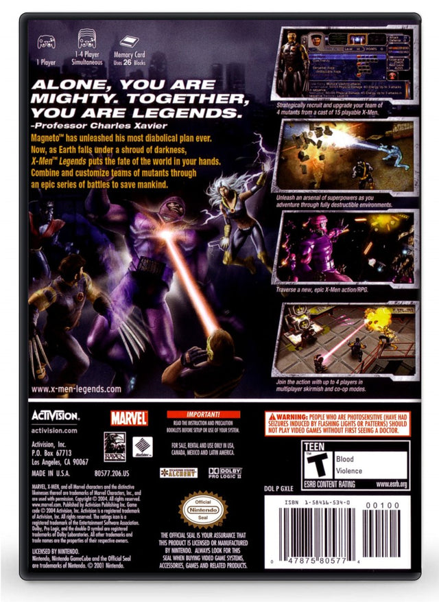 XMen Legends - Nintendo GameCube (Refurbished)