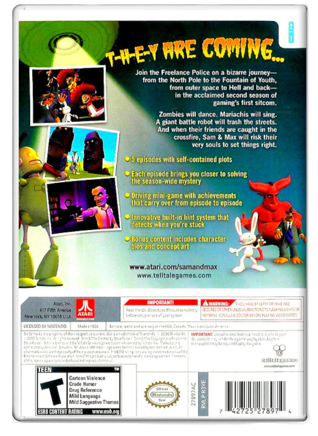 Sam & Max: Beyond Time and Space - Nintendo Wii (Refurbished)