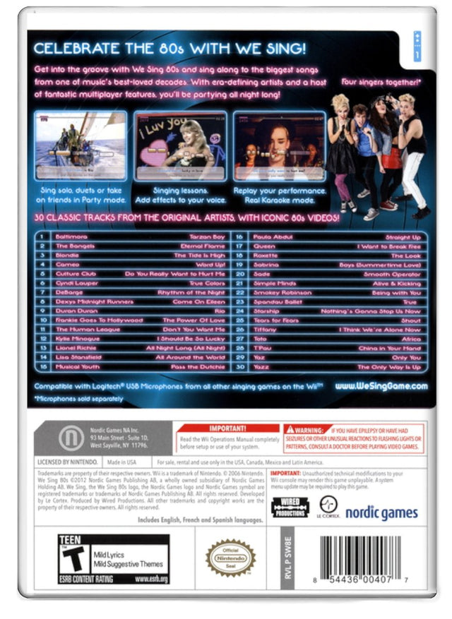 We Sing 80s - Nintendo Wii (Refurbished)