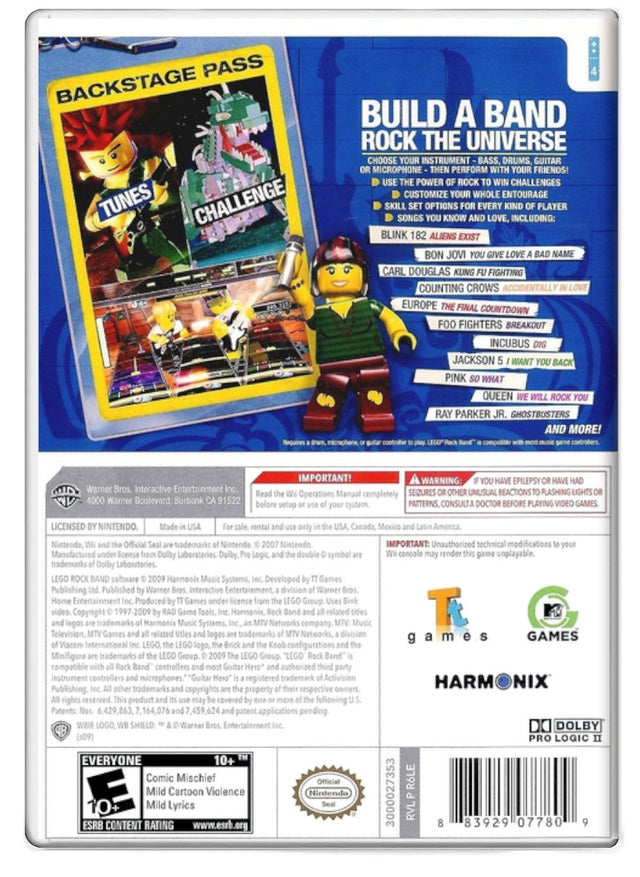 Lego Rock Band - Nintendo Wii (Refurbished)