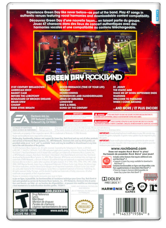 Green Day: Rock Band - Nintendo Wii (Refurbished)
