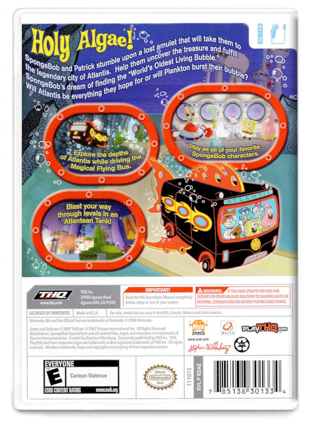 SpongeBobs Atlantis SquarePantis - Nintendo Wii (Refurbished)