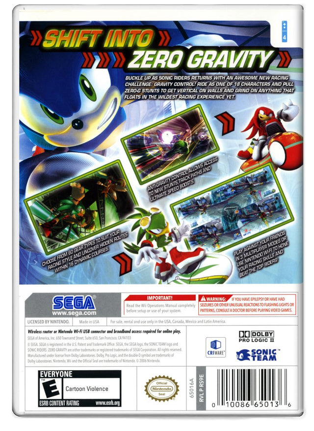 Sonic Riders: Zero Gravity - Nintendo Wii (Refurbished)