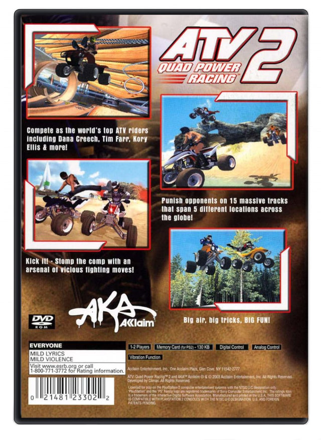 ATV Quad Power Racing 2 - PlayStation 2 (Refurbished)