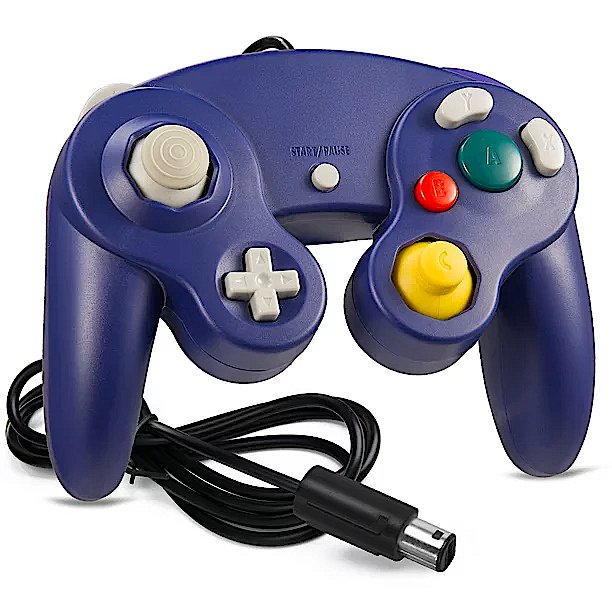 Gamecube Controller Wired Black, Silver, Indigo or Purple by Voomwa