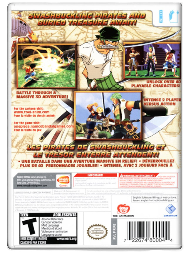 One Piece: Unlimited Adventure - Nintendo Wii (Refurbished)