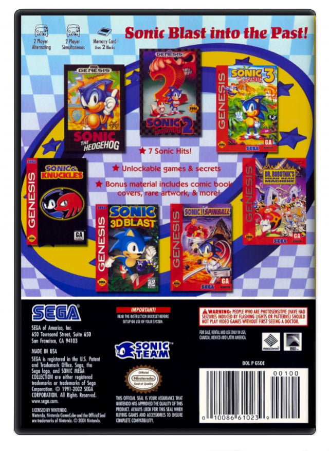 Sonic Mega Collection - Nintendo GameCube (Refurbished)