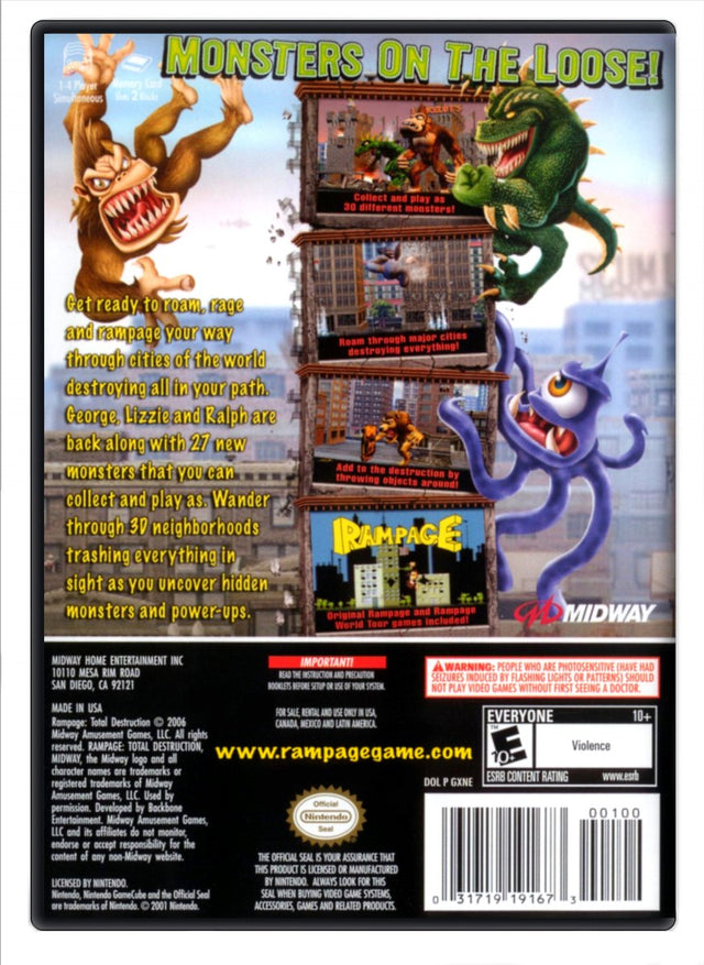Rampage Total Destruction - Nintendo GameCube (Refurbished)
