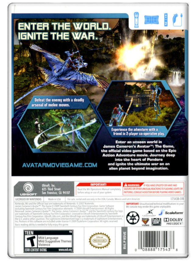 Avatar The Game - Nintendo Wii (Refurbished)