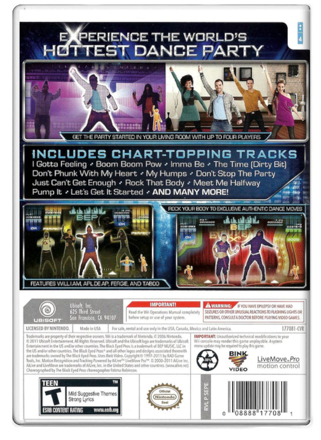 Black Eyed Peas Experience - Nintendo Wii (Refurbished)