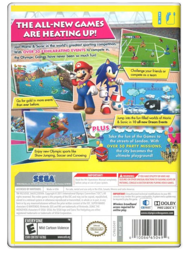 Mario & Sonic at the London 2012 Olympic Games - Nintendo Wii (Refurbished)
