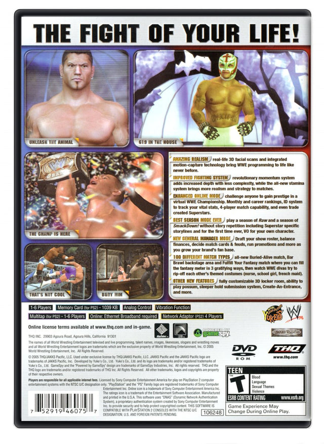 WWE SmackDown vs Raw 2006 - PlayStation 2 (Refurbished)