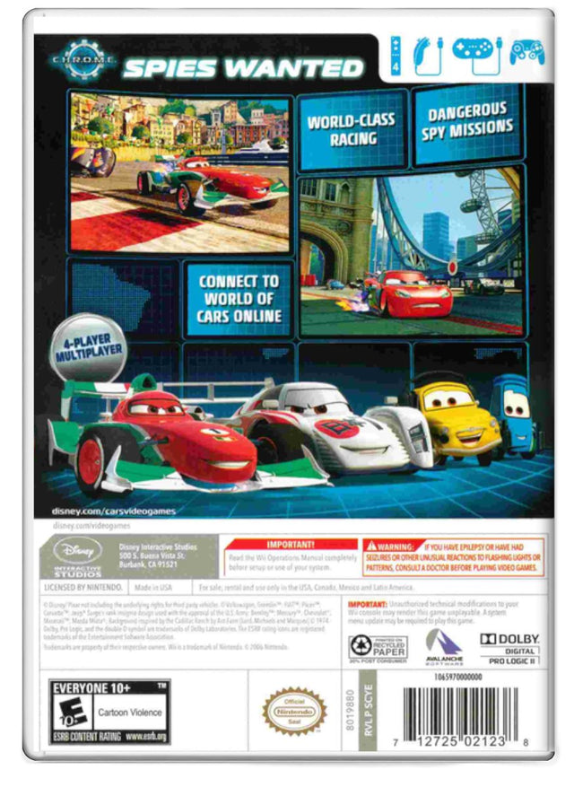 Cars 2 - Nintendo Wii (Refurbished)