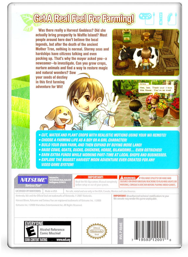 Harvest Moon Tree of Tranquility - Nintendo Wii (Refurbished)