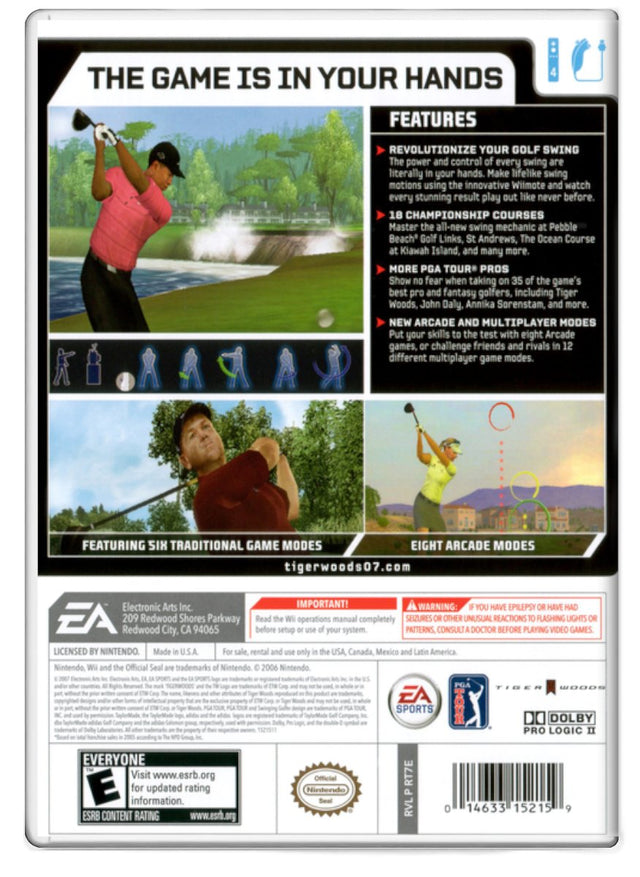 Tiger Woods PGA Tour 07 - Nintendo Wii (Refurbished)