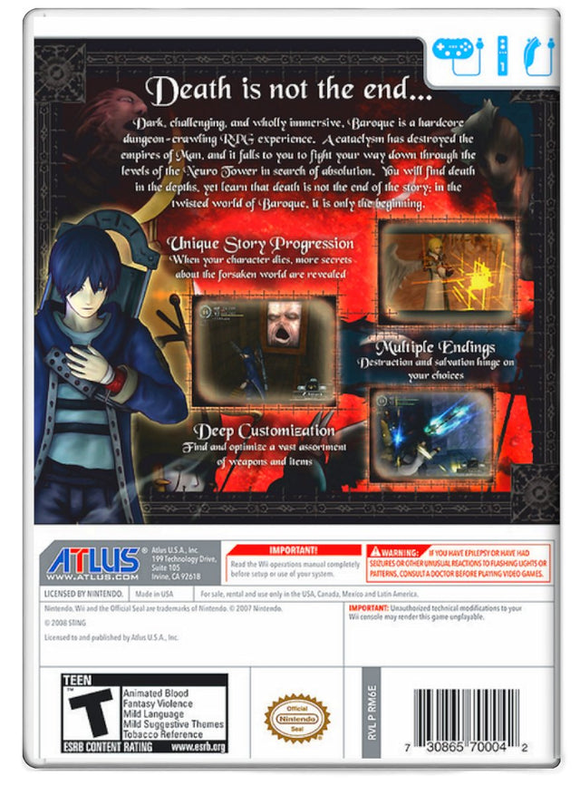 Baroque - Nintendo Wii (Refurbished)