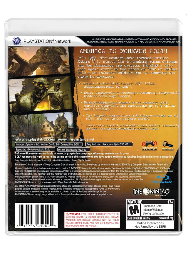 Resistance 2 - PlayStation 3 (Refurbished)