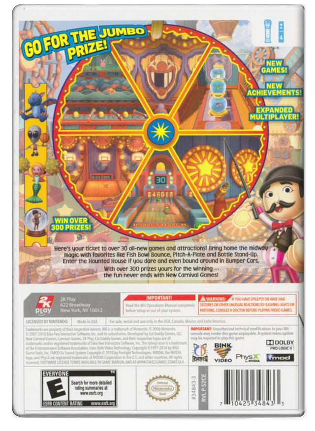 New Carnival Games - Nintendo Wii (Refurbished)