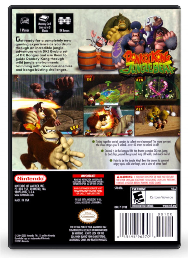 Donkey Kong Jungle Beat - Nintendo GameCube (Refurbished)