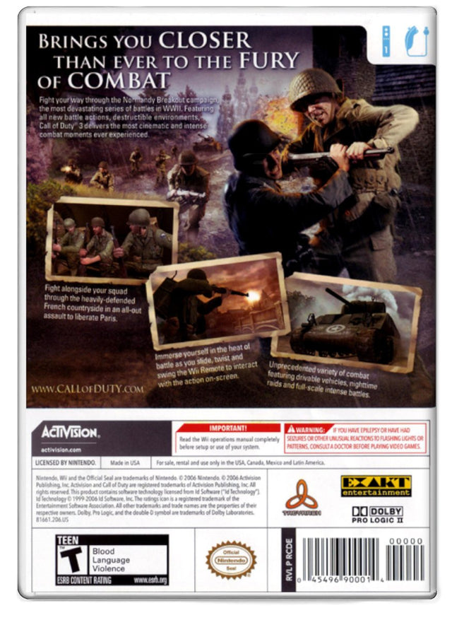 Call of Duty 3 - Nintendo Wii (Refurbished)