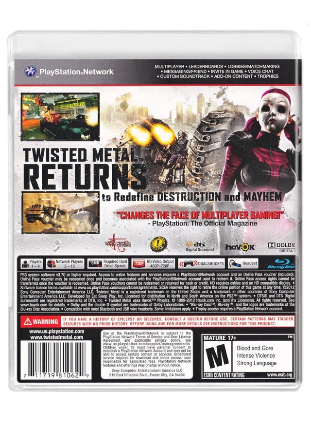 Twisted Metal - PlayStation 3 (Refurbished)