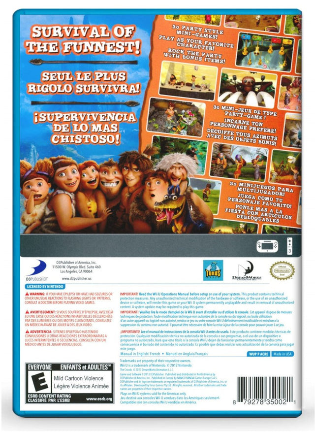 Croods Prehistoric Party - Nintendo Wii U (Refurbished)