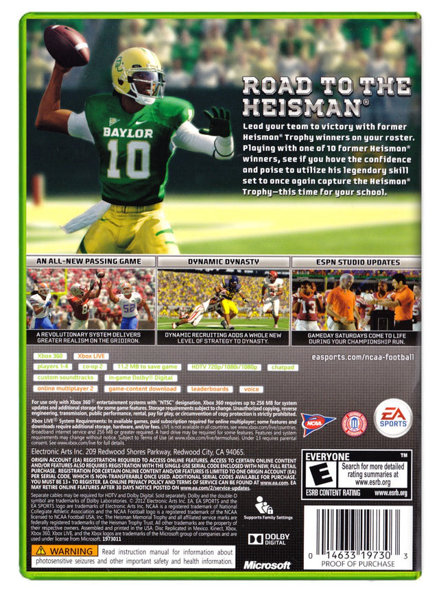 NCAA Football 13 - Xbox 360 (Refurbished)
