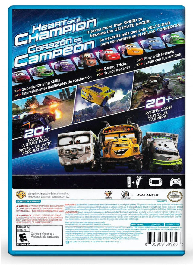 Cars 3: Driven to Win - Nintendo Wii U (Refurbished)