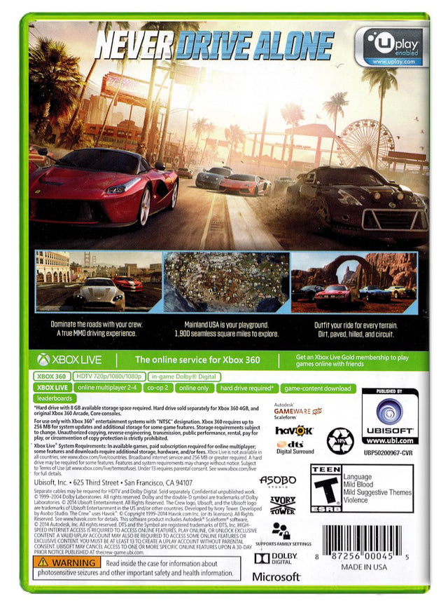 The Crew - Xbox 360 (Refurbished)