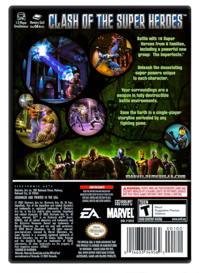 Marvel Nemesis Rise of the Imperfects - Nintendo GameCube (Refurbished)
