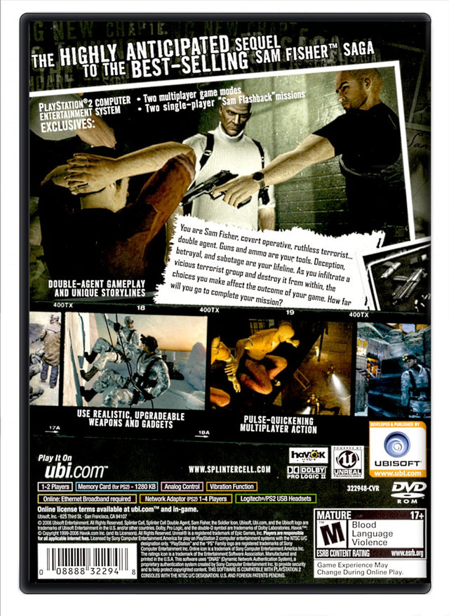 Splinter Cell Double Agent - PlayStation 2 (Refurbished)
