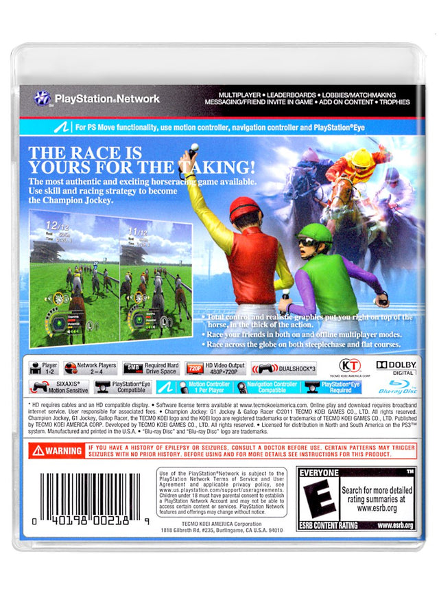 Champion Jockey: G1 Jockey and Gallop Racer - PlayStation 3 (Refurbished)
