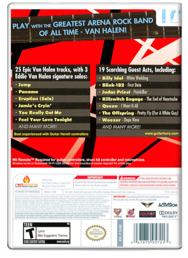 Guitar Hero: Van Halen - Nintendo Wii (Refurbished)