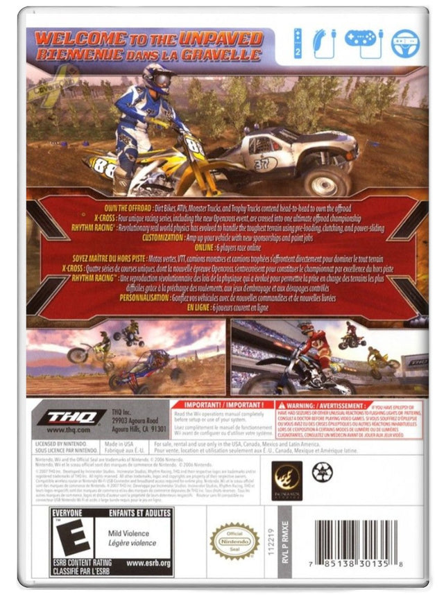 MX vs ATV Untamed - Nintendo Wii (Refurbished)